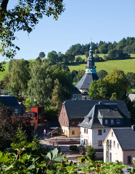 Seiffen Ansicht mit Kirche